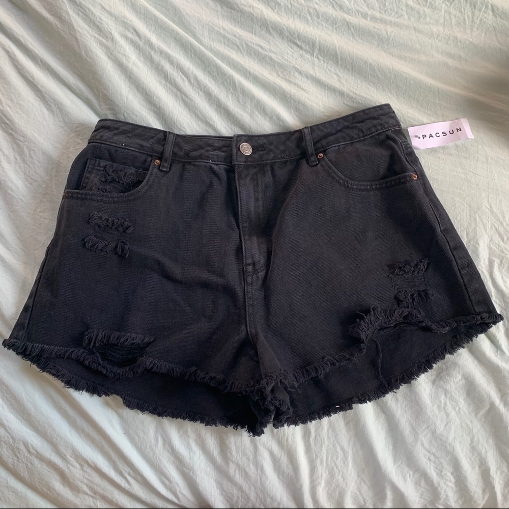 Black Denim PacSun Shorts